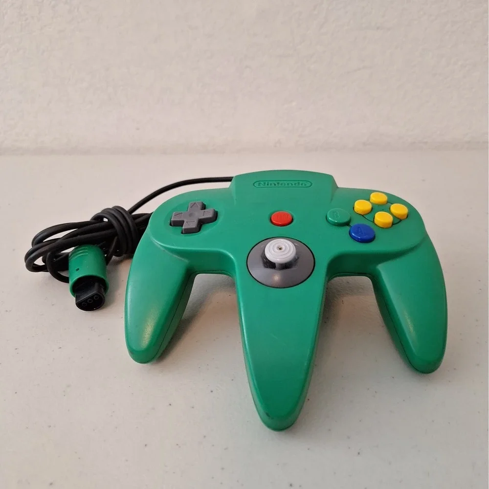 Official Nintendo 64 Controller OEM N64 Color Green UNTESTED